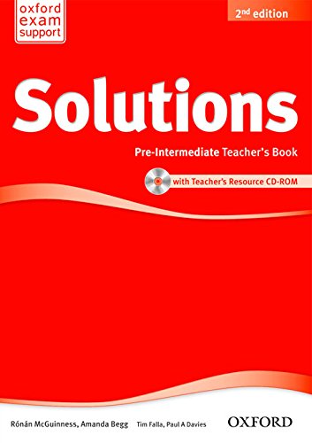 SOLUTIONS PRE-INTERMEDIATE 2nd ED Teacher's Book + CD-ROM