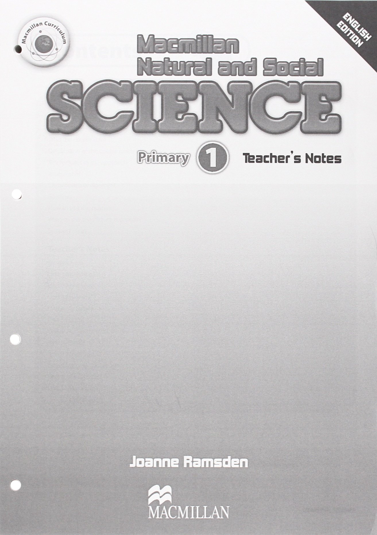 Mac Natural and Social Science 1 Teacher's Notes
