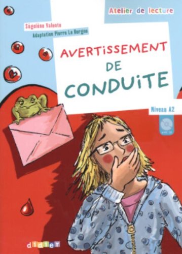AVERTISSEMENT DE CONDUITE (ATELIER DE LECTURE, A2) Llivre + Audio CD