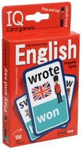 IQ CARD GAMES Английские неправильные глаголы. Уровень 1. Красный