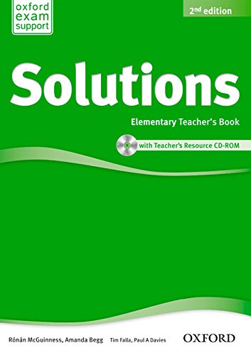 SOLUTIONS ELEMENTARY 2nd ED Teacher's Book + CD-ROM