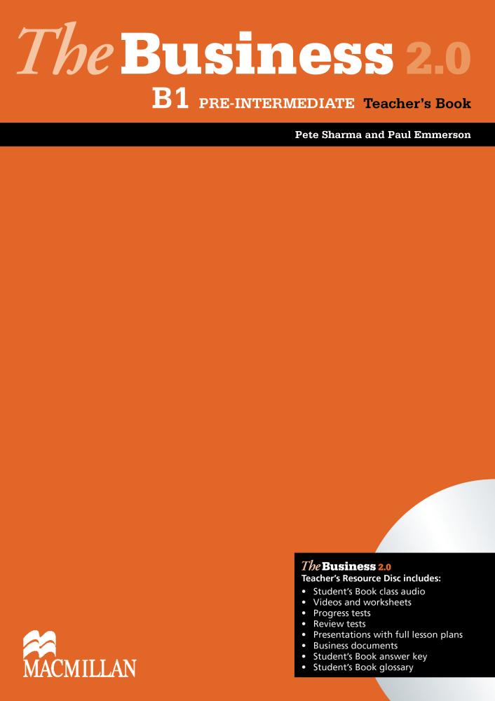 THE BUSINESS 2.0 PRE-INTERMEDIATE Teacher's Book + DVD-ROM