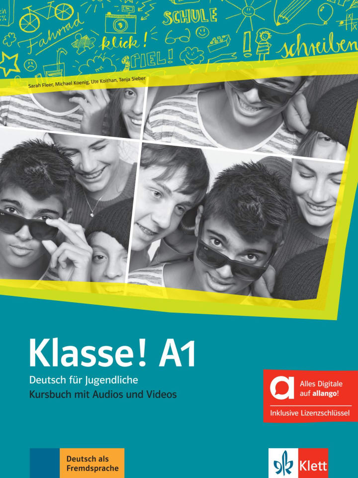 KLASSE! A1 Kursbuch mit Audios und Videos online+ Allango Schlüssel (24 Mont)