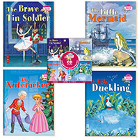 Читаем вместе. Сборник сказок Уровень 3.CD+4 книги (Стойкий оловянный солдатик, Русалочка, Щелкунчик