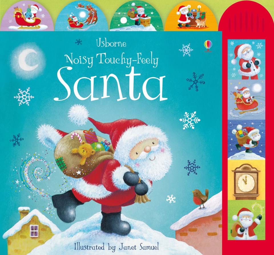 NOISY TOUCHY-FEELY SANTA Book + Sound panel
