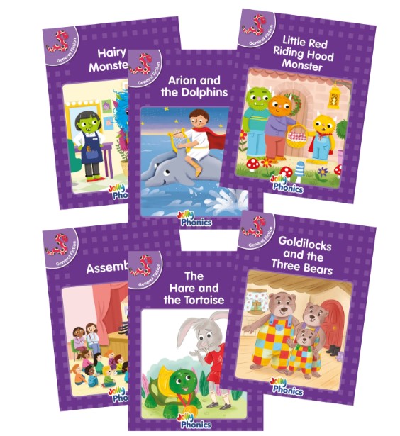 JOLLY PHONICS Readers Level 5 (Purple) General Fiction (pack of 6)