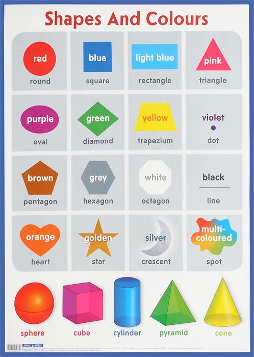 ФОРМЫ И ЦВЕТА Плакат