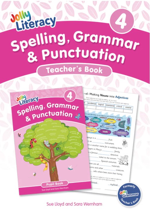 JOLLY LITERACY 4 Spelling, Grammar & Punctuation Teacher's Book (Precursive Letters)