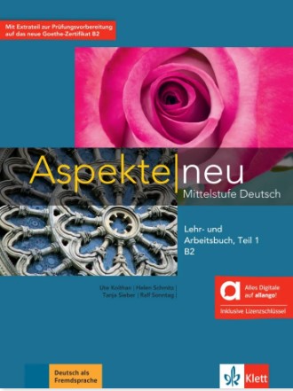 ASPEKTE NEU B2 Teil 1 Lehr- und Arbeitsbuch mit Audios online + Allango Schlüssel (24 Mont)