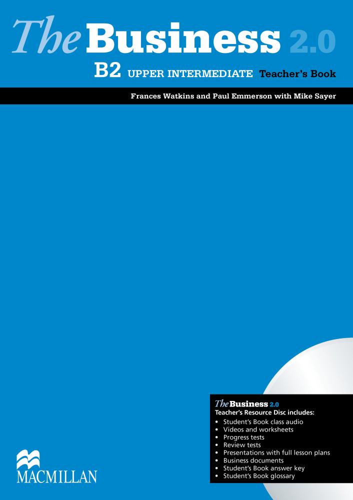 THE BUSINESS 2.0 UPPER-INTERMEDIATE Teacher's Book + DVD-ROM