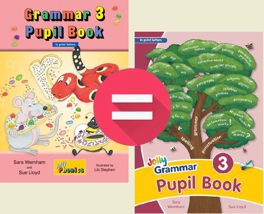 JOLLY GRAMMAR 3 Pupil Book (BE) print letters ДВА ВАРИАНТА ОБЛОЖКИ !!!