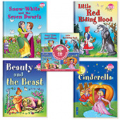 Читаем вместе. Сборник сказок Уровень 3.CD+4 книги (Золушка, Красная шапочка, Белоснежка, Красавиц