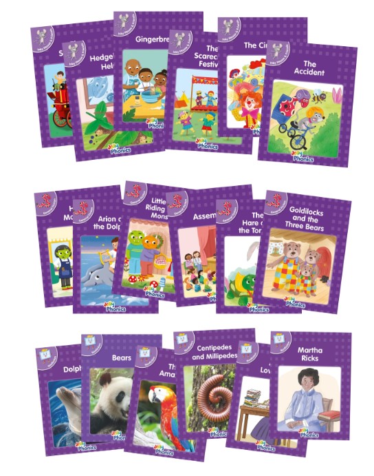 JOLLY PHONICS Readers Level 5 (Purple) Complete Set (pack of 18)