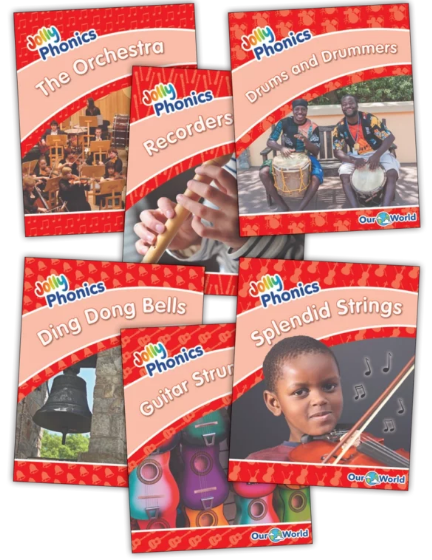 JOLLY PHONICS Readers Level 1 (Red) Our World Nonfiction (pack of 6)