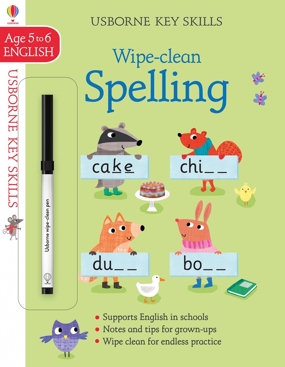 SPELLING 5-6 Wipe-clean Book + Pen