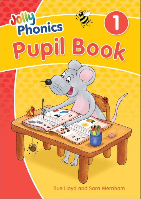 JOLLY PHONICS Pupil Book 1 (colour) precursive letters NEW EDITION