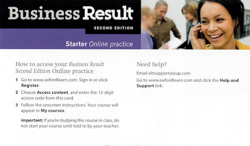 BUSINESS RESULT STARTER  2E ONLINE PRACTICE